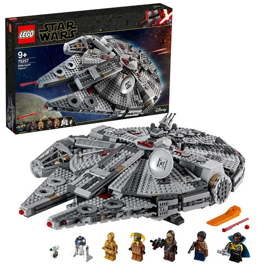 LEGO Millennium Falcon Building Blocks for Kids (1351 Pcs) 75257,Multicolor - Jaiman Toys