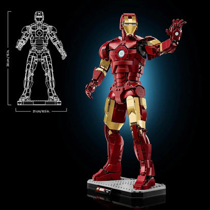 LEGO 76344 Marvel Iron Man Mark 3 – Collectors’ Edition Posable Figure Building Set for Adults