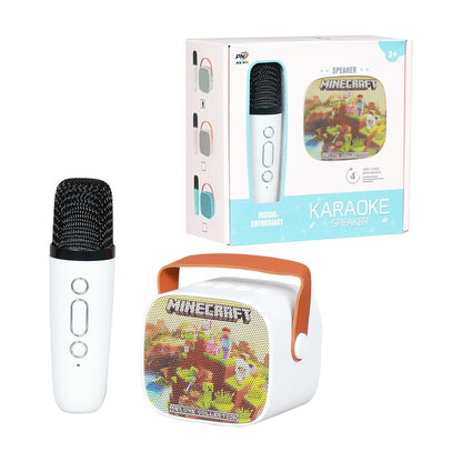 Wireless Mini Karaoke Speaker and Microphone Portable Home BT Party Speaker Mic - Jaiman Toys