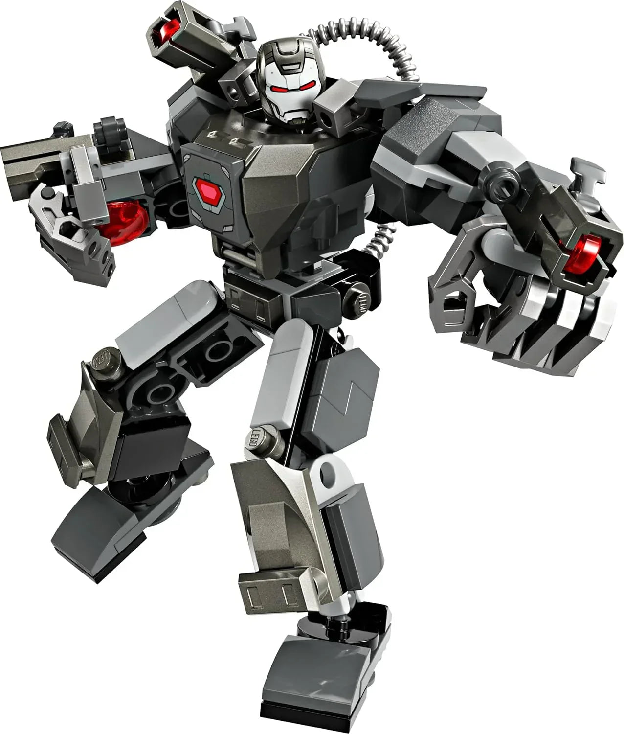 LEGO Marvel 76277 War Machine Mech Armour, Buildable Toy Action Figure for Kids with 3 Stud Shooters, Legendary Character from the MCU, Gifts for Boys and Girls Aged 6 Plus Years Old