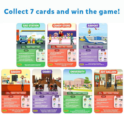 Skillmatics Card Game - Guess in 10 All Around The Town, Perfect for Boys, Girls, Kids, and Families Who Love Board Games, Travel Friendly,Gifts for Ages 6, 7, 8, 9 - Jaiman Toys