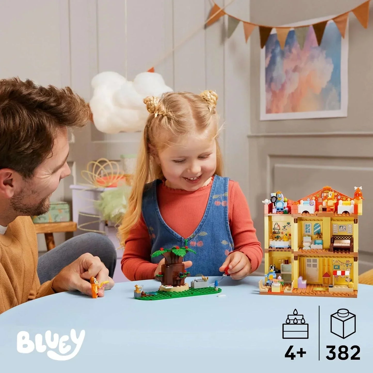 LEGO Bluey Family House Playset 11203 – Preschool Building Kit for Kids 4+