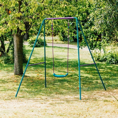 Plum 2-In-1 Swing Set With Adjustable Steel Frame, Suitable For Babies, Toddlers And Children ,181 Cm