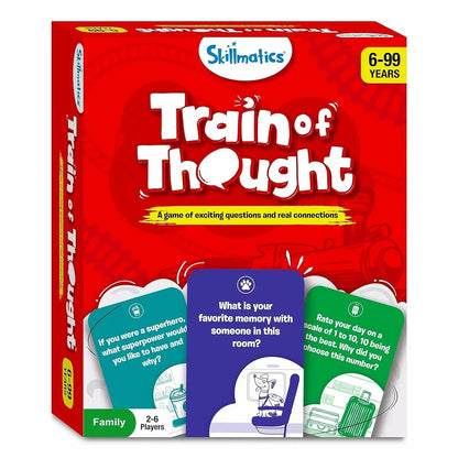 Skillmatics Card Game - Train of Thought, Fun for Family Game Night, Educational Toys, Gifts for Boys and Girls Ages 6, 7, 8, 9 and Up - Jaiman Toys