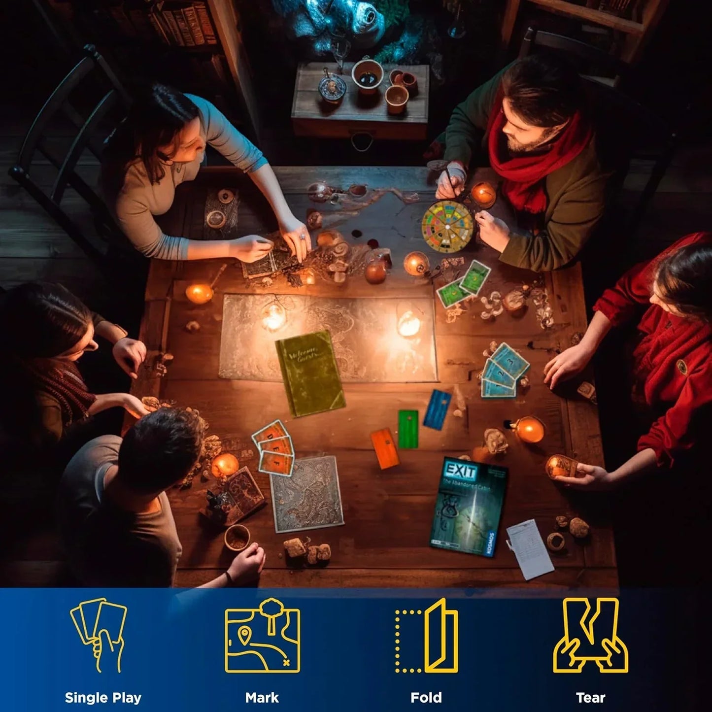 EXIT: The Abandoned Cabin – Escape Room Puzzle Card Game - Jaiman Toys