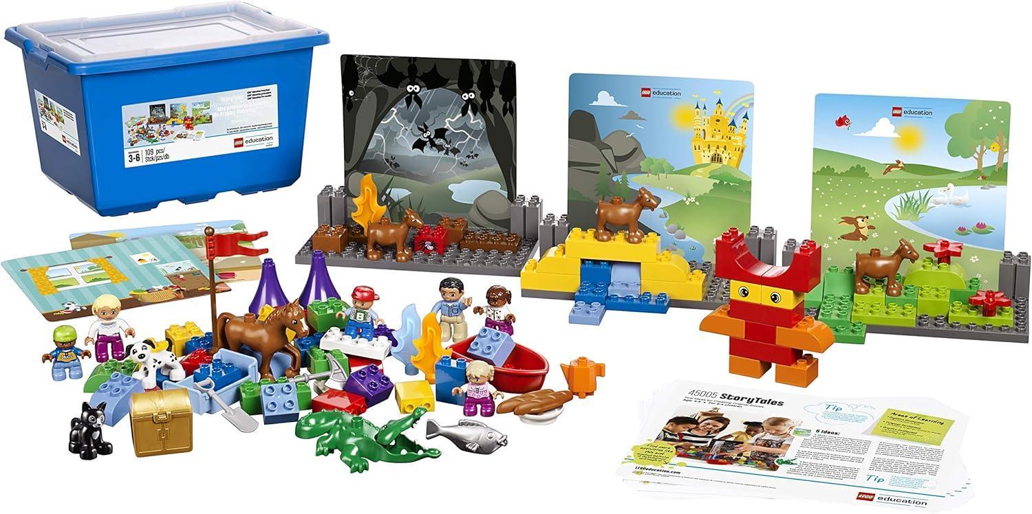 LEGO StoryTales DUPLO Brick Set 45005, Language Development Educational Toy for Girls and Boys Ages 3 and up (109 Pieces) - Jaiman Toys