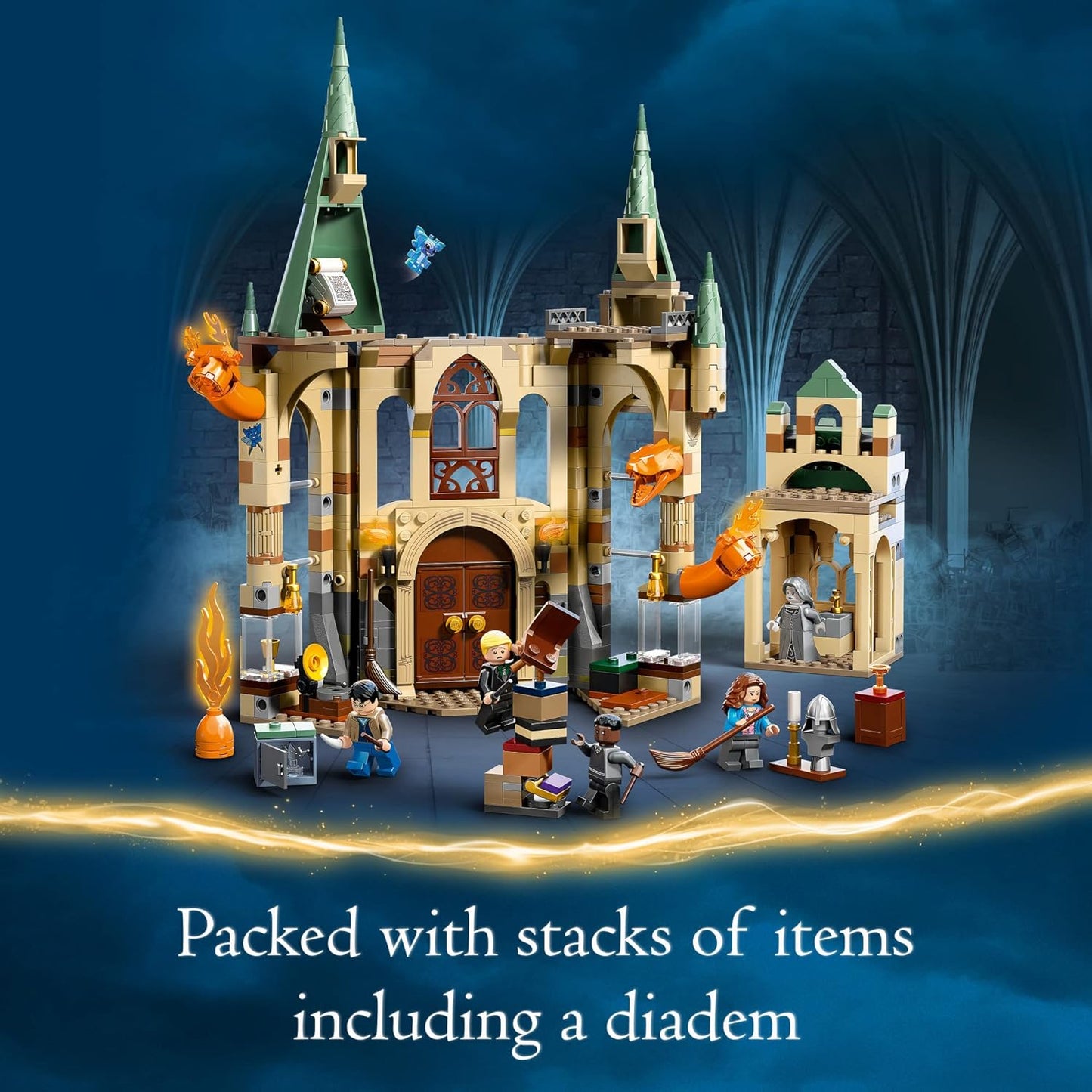 LEGO Harry Potter Hogwarts Room of Requirement 76413 Building Toy Set (587 Pcs)
