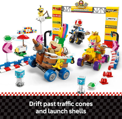 LEGO 72036 Super Mario Mario Kart Baby Peach Grand Prix Set – Nintendo Racing Toy for Kids 8+