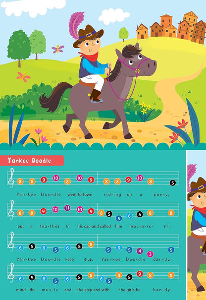 Itsy Bitsy Spider Play Along Musical Book with Electronic Keyboard for Kids