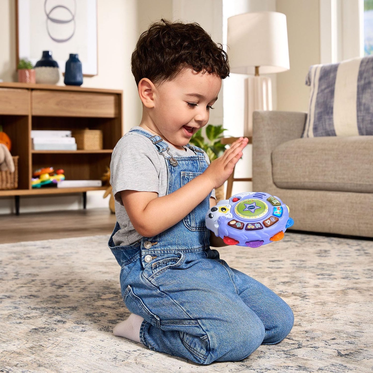 VTech Zoo Jamz Hedgehog Tambourine Interactive Musical Toy for Toddlers | Learning Instrument with Lights, Games & Songs