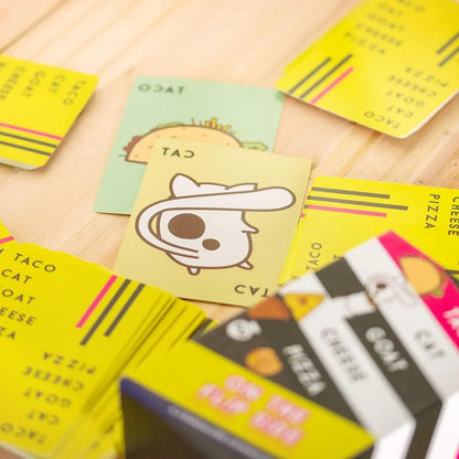 Taco Cat Goat Cheese Pizza On The Flip Side Standalone Expansion Set Board Game - Jaiman Toys