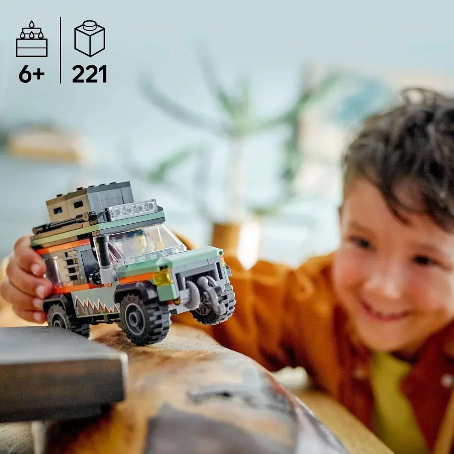LEGO City 60447 Off-Road 4x4 Mountain Truck Toy Set - Building Toys for 6+ Year Old Boys & Girls - Fun Gift Ideas for Birthdays & Holidays - Incl. a Minifigure & Accessories