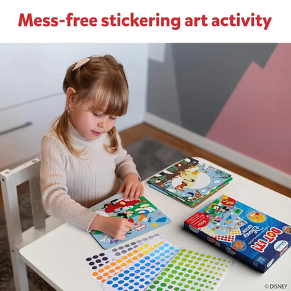 Skillmatics Paper Art Activity- Dot It Disney Edition, No Mess Sticker Art for Kids, Craft Kits, DIY Activity, Gifts for Girls & Boys Ages 3, 4, 5, 6, 7, Travel Toys for Toddlers, Multicolour - Jaiman Toys