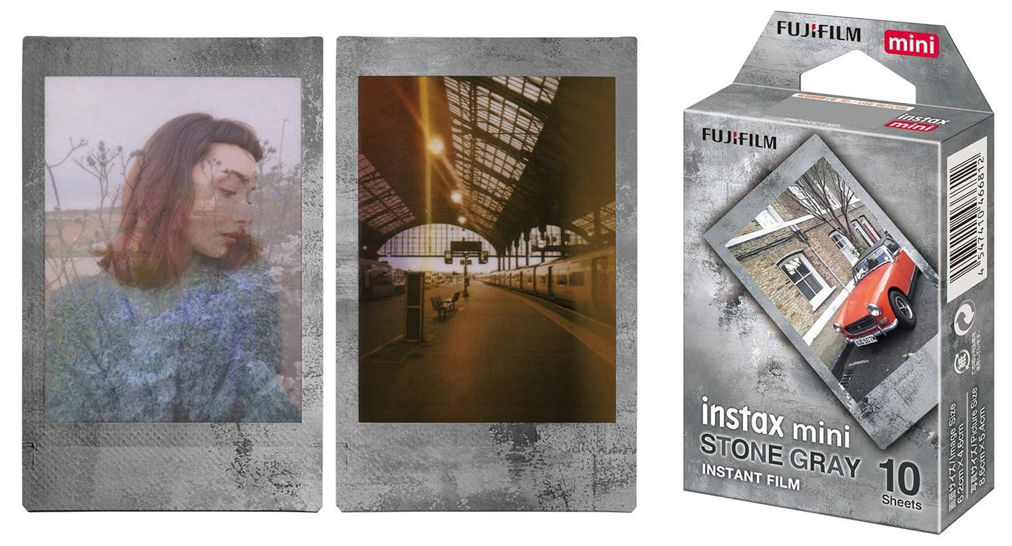 Fujifilm Instax Mini Film – Stone Gray Edition (10 Sheets) for all Instax Mini Series Camera - Jaiman Toys