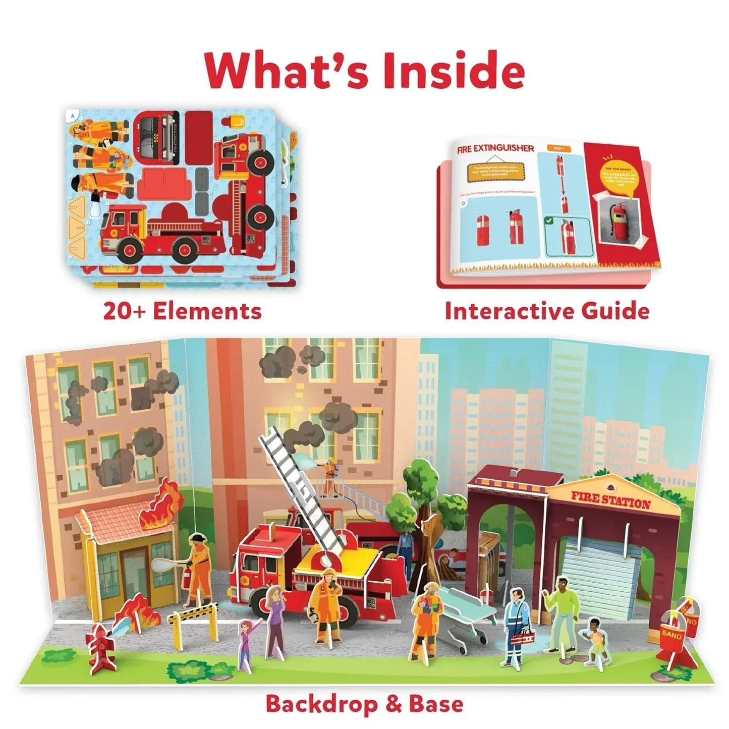Skillmatics My World-Firefighters To The Rescue, Stem Building Playset & Learning Toy For Preschool Kids, Gifts For Ages 3 To 7, Multi color - Jaiman Toys