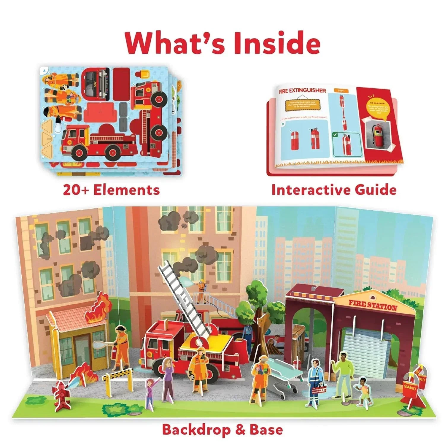 Skillmatics My World-Firefighters To The Rescue, Stem Building Playset & Learning Toy For Preschool Kids, Gifts For Ages 3 To 7, Multi color - Jaiman Toys