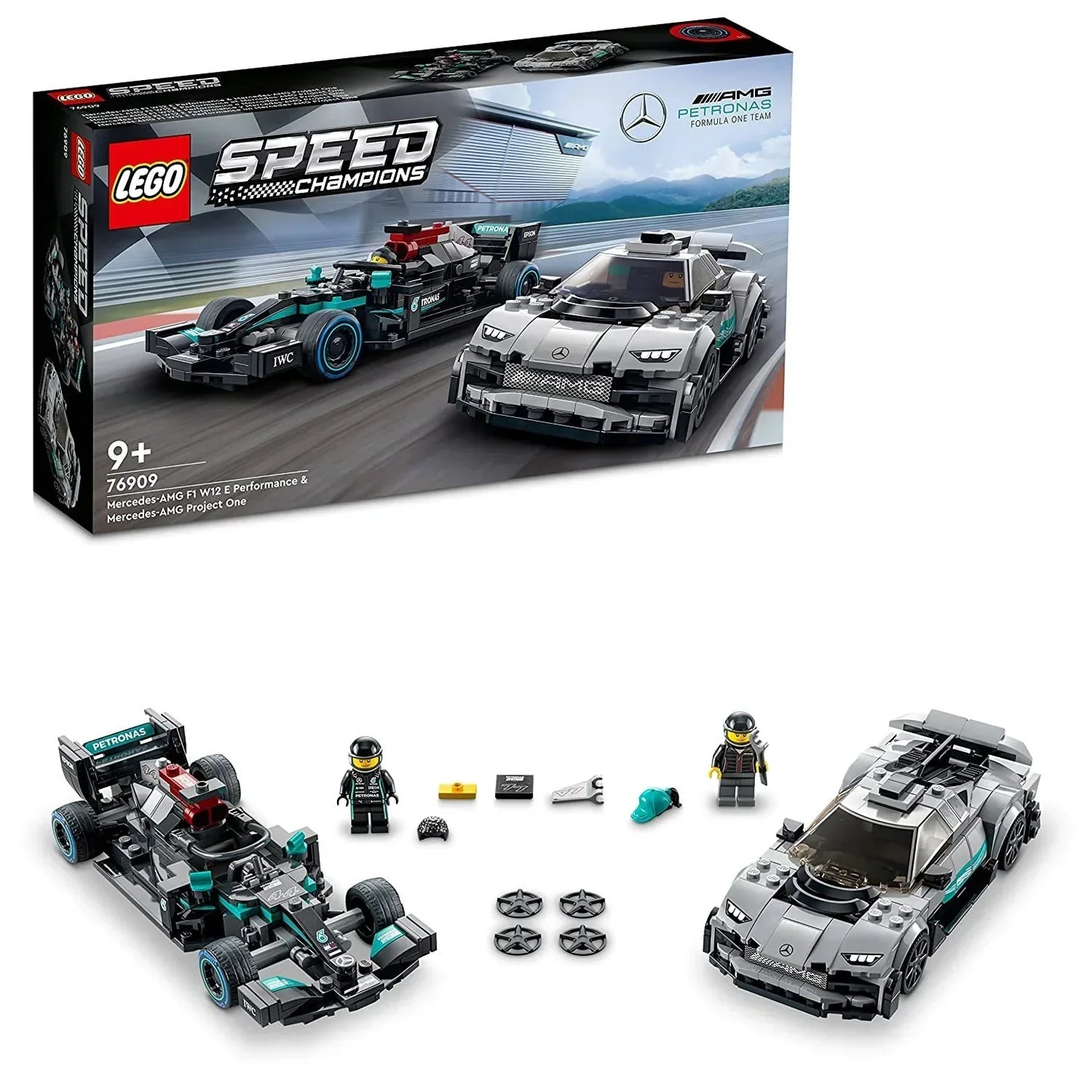 LEGO Speed Champions Mercedes-AMG F1 W12 E Performance &amp; Mercedes-AMG Project One - Jaiman Toys