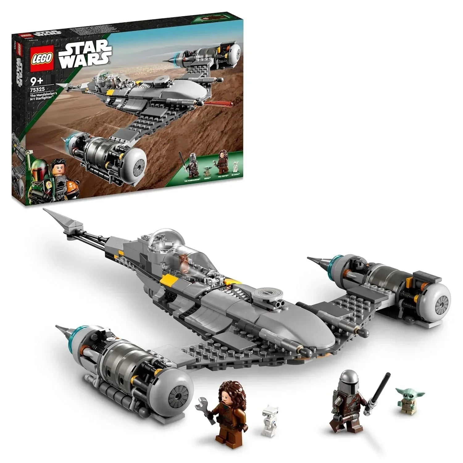 LEGO 75325 Star Wars The Mandalorians N-1 Starfighter Building Set (412 Pieces) - Jaiman Toys