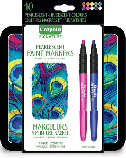 Signature Pearlescent Paint Markers - 10 Count | Crayola - Jaiman Toys