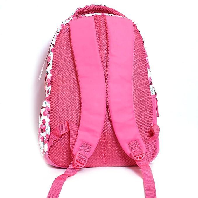 Genie Camellia 15-Inch Waterproof School Backpack – Pink | Lightweight, Stylish & Durable - Jaiman Toys