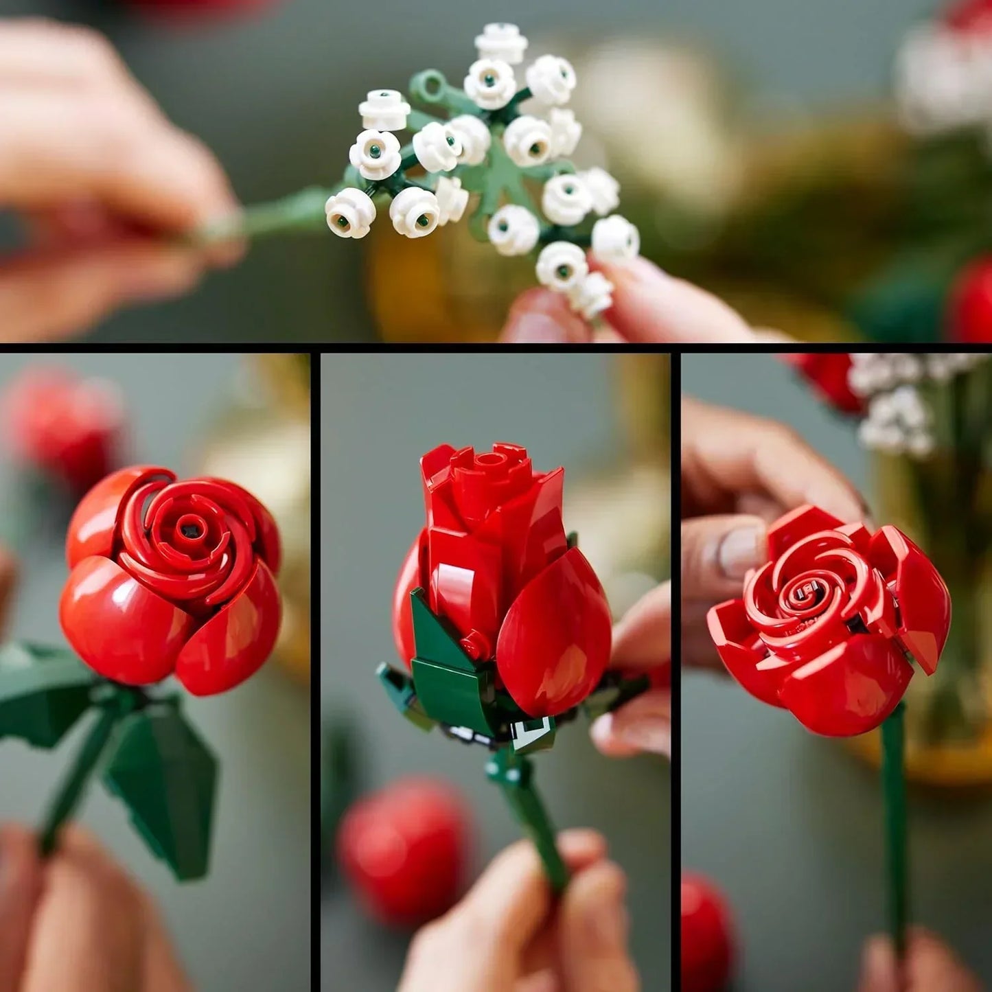 LEGO 10328 Icons Bouquet of Roses Building Set  (822 Pieces)-Botonical Collection
