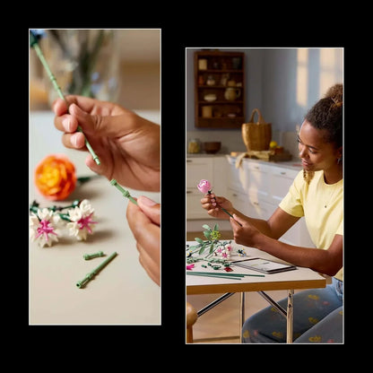 LEGO 10342 Botanicals Pretty Pink Flower Bouquet Set (749 Pieces)