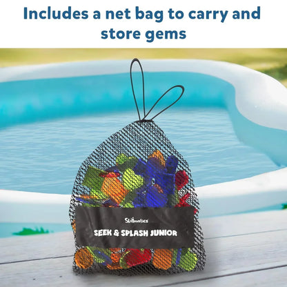 Skillmatics Seek & Splash Bath Toys - Search and Find Gem Game, Bathtub, Baby Pool & Summer Toys for Toddlers, Kids, Preschoolers, Waterproof Cards, Gifts for Boys & Girls Ages 3, 4, 5, 6 - Jaiman Toys