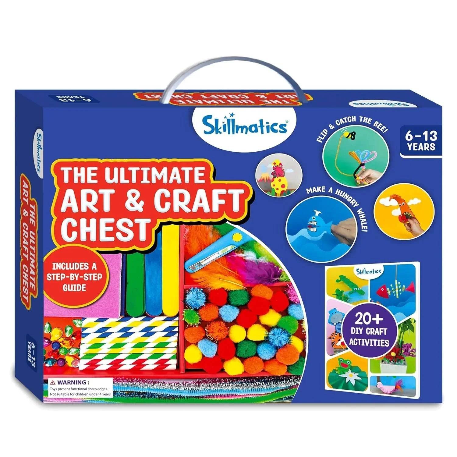 Skillmatics Ultimate Art & Craft Kit – 2000+ Pieces, Multicolor DIY Set for Kids 6-13 - Jaiman Toys