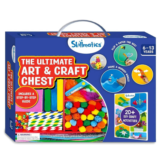 Skillmatics Ultimate Art & Craft Kit – 2000+ Pieces, Multicolor DIY Set for Kids 6-13 - Jaiman Toys