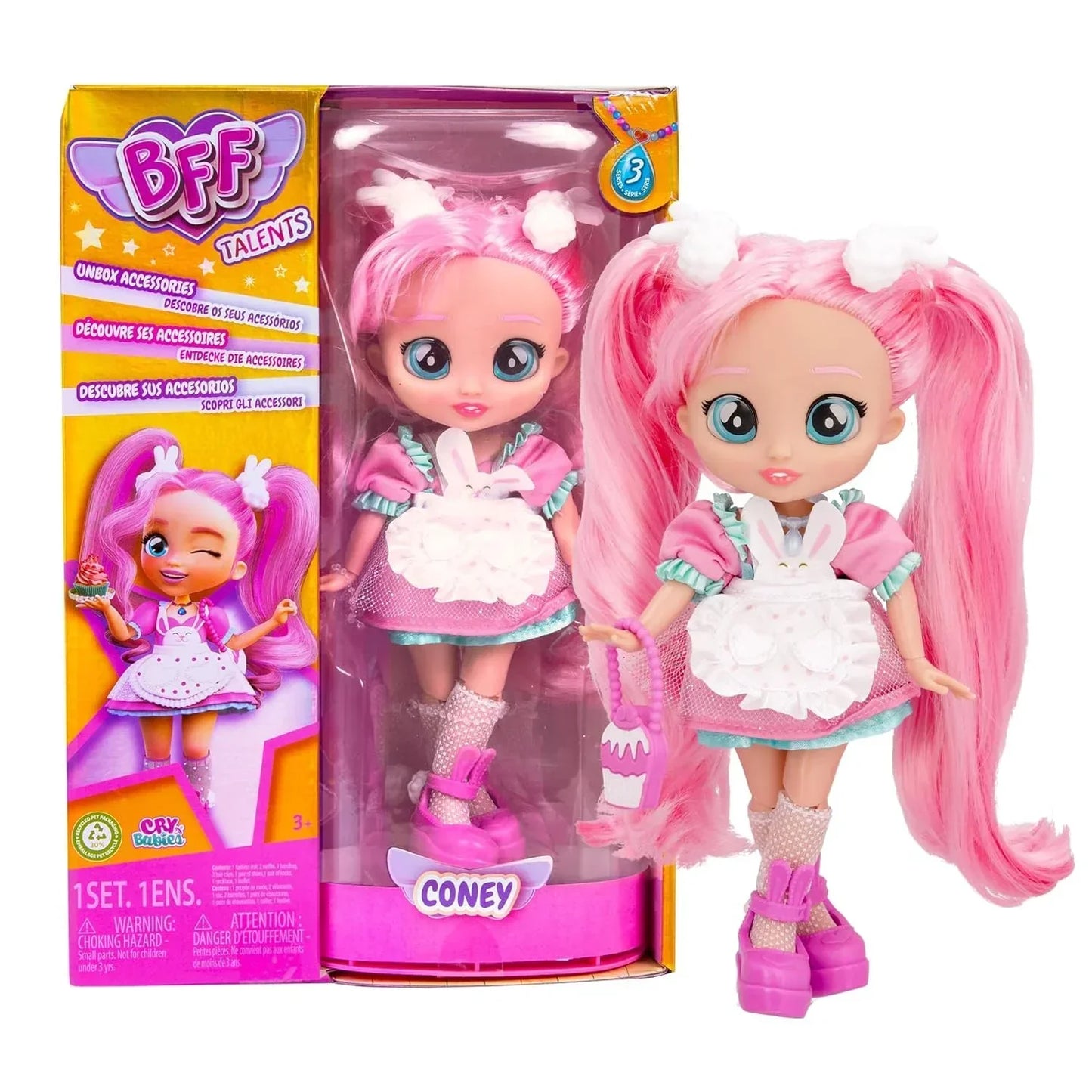 BFF Talents Cry Babies- Doll for Kids IMC Toys Coney - 8 inch/ 20 cm - Jaiman Toys