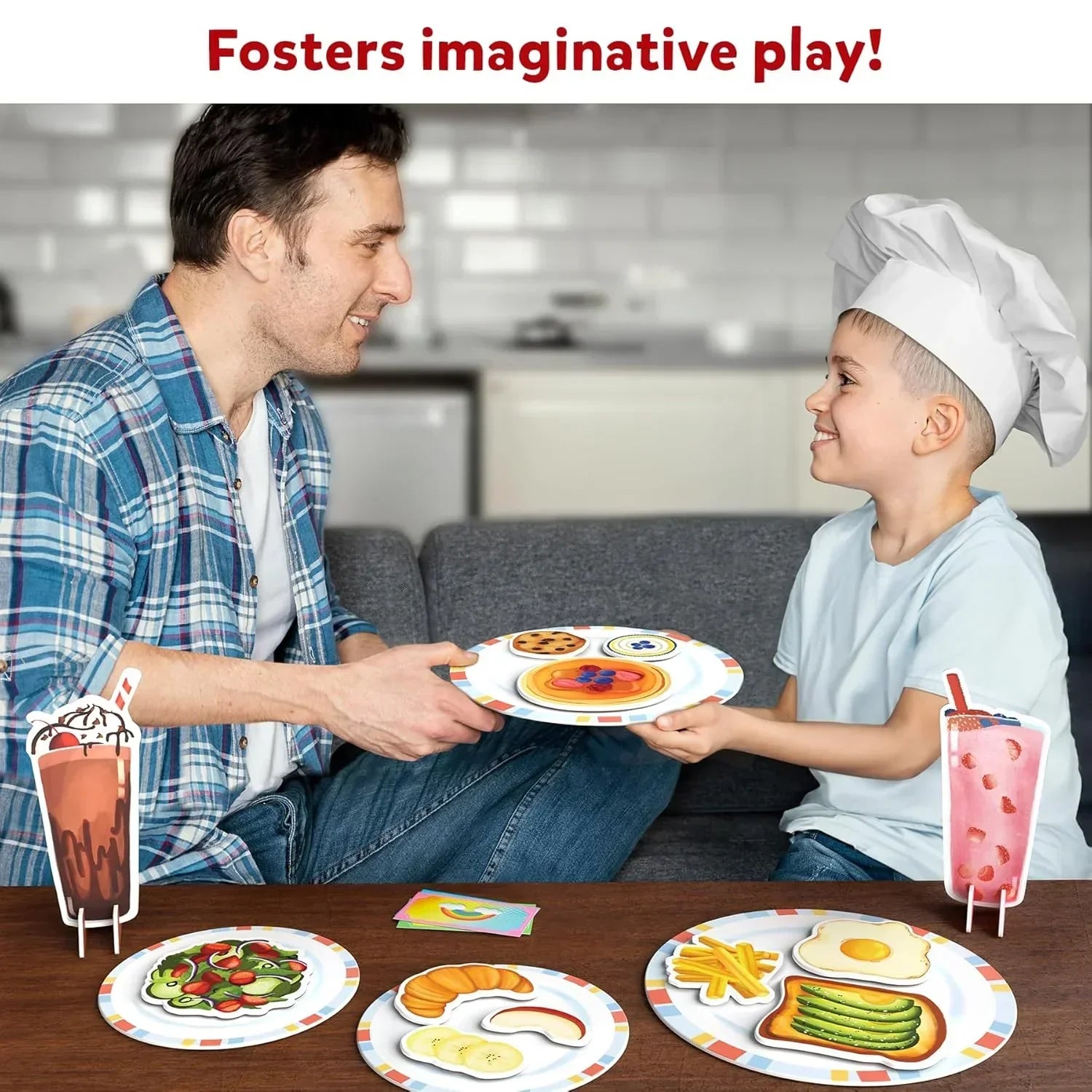 Skillmatics Pretend Play Playset - Restaurant Playset, 30+ Magnetic Food Items for Child's Play, Restaurant Toys, Back-to-School Kitchen Accessories, Gifts for Kids, Toddlers, Ages 3, 4, 5, 6, 7, 8 - Jaiman Toys