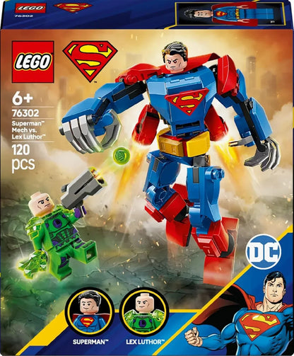 LEGO 76302 DC Superman Mech vs. Lex Luthor Building Set (120 Pieces)