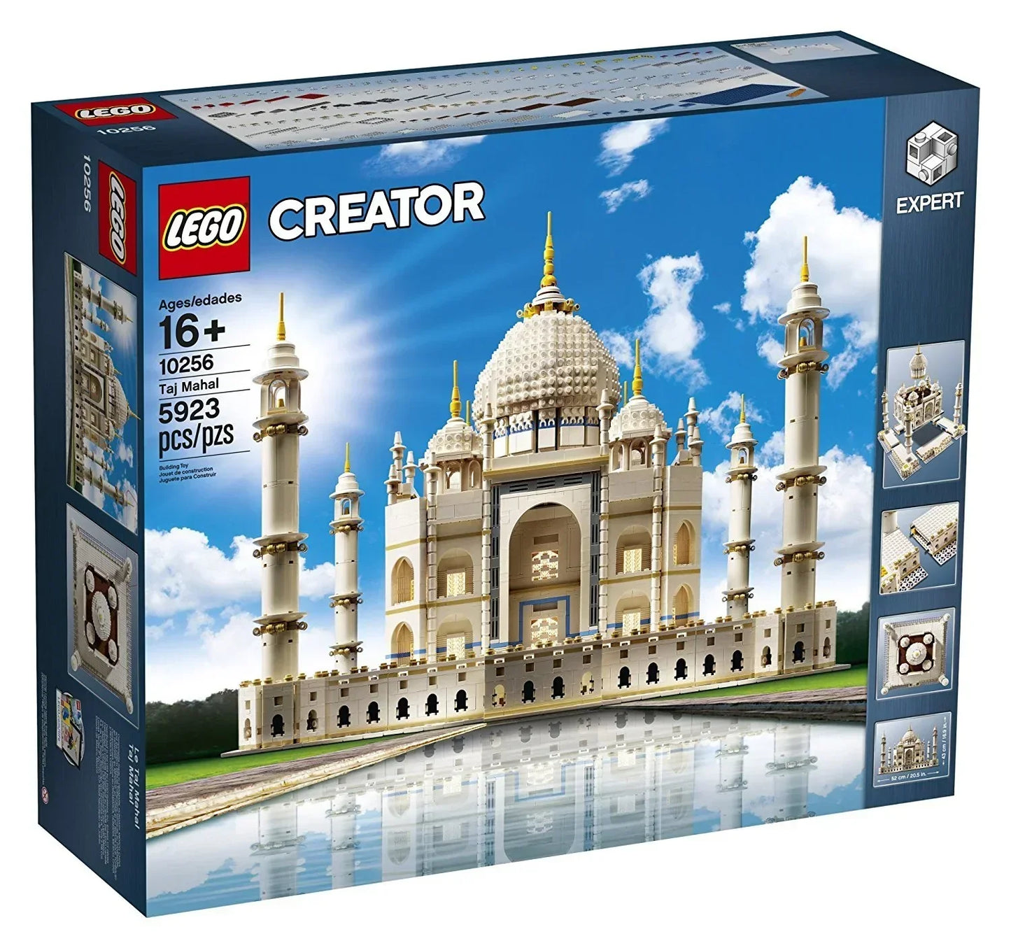 LEGO Creator Expert 10256 Taj Mahal Building Kit&amp;Architecture Model (5923 Pieces),White
