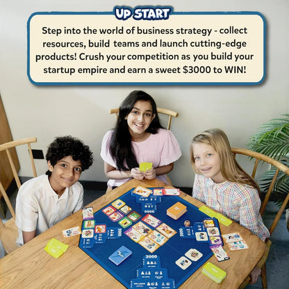Skillmatics Board Game - Up Start, Entrepreneurship and Business Strategy Game for Kids, Teens and Adults, Fun for Family & Friends, Game Night, Gifts for Boys and Girls Ages 7, 8, 9 and Up - Jaiman Toys
