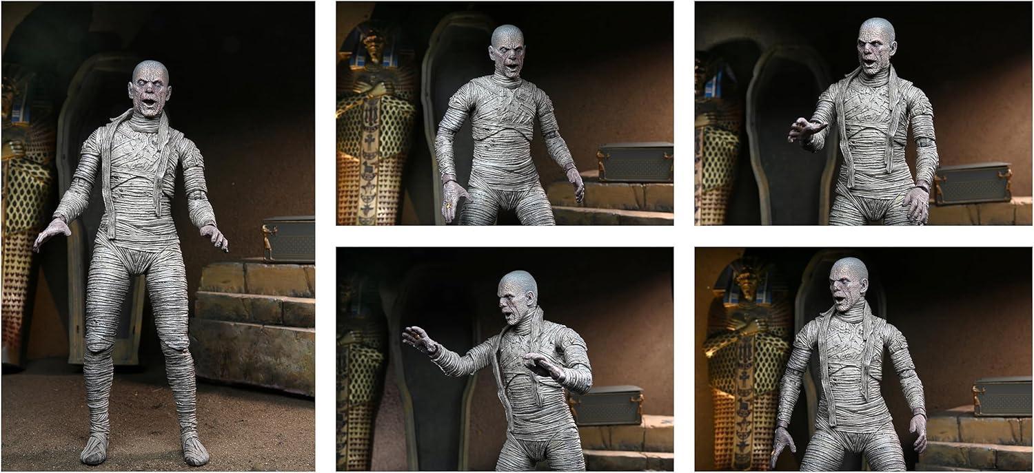 NECA - Universal Monsters - Karloff the Uncanny The Mummy 7” Scale Action Figure - Jaiman Toys