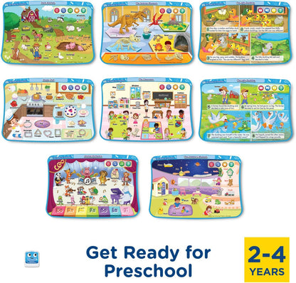 VTech Touch & Learn Activity Desk Deluxe 4-in-1 Pre-Kindergarten Expansion Pack Bundle | 32 Interactive Pages | Educational Learning Cartridge Set for Kids Age 2–4 Years