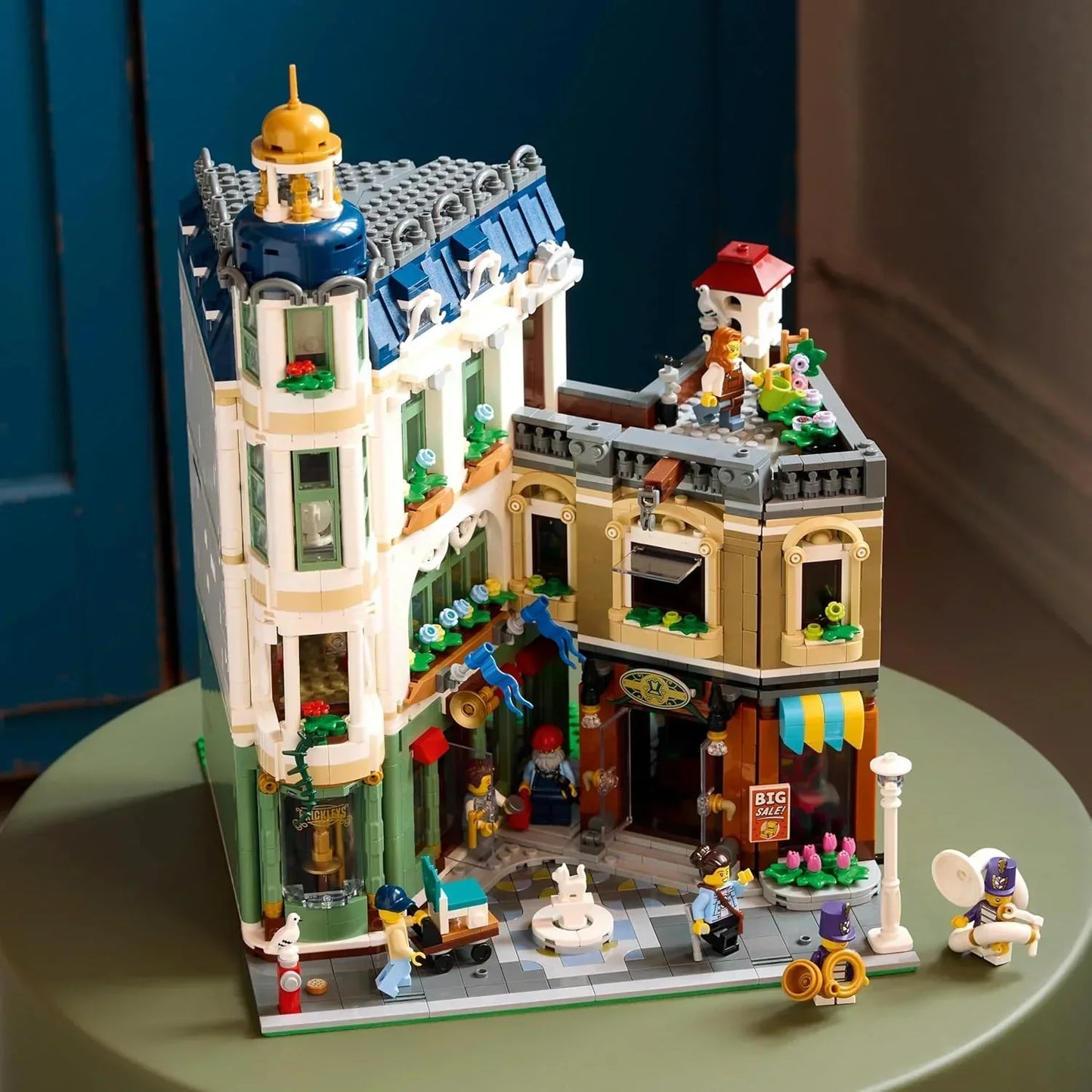 LEGO 11371 Icons Shopping Street DIY Model Building Kit - Collectible Building Set for Adults