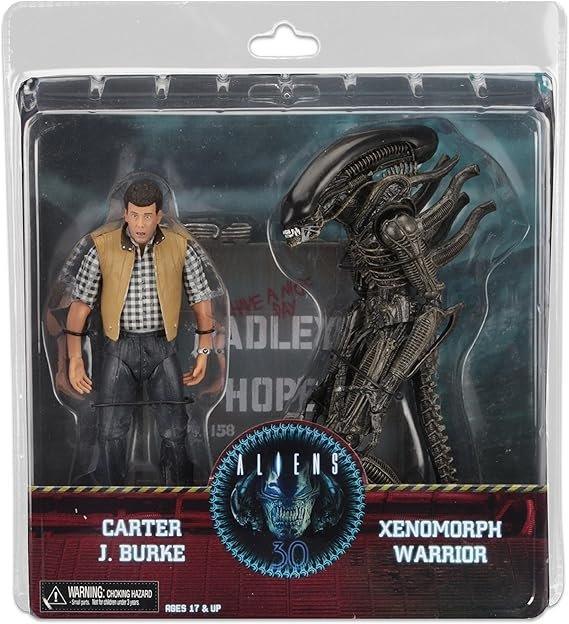NECA - ALIENS! CARTTER J. BRUKE &amp; XENOMORPH WARRIOR - NECA Exclusive Action Figures Age 17+ - Jaiman Toys