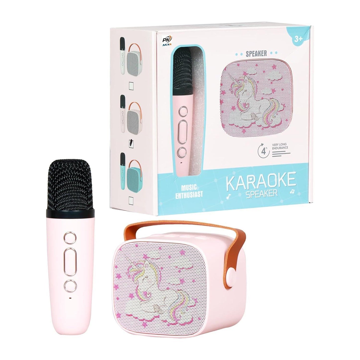 Wireless Mini Karaoke Speaker and Microphone Portable Home BT Party Speaker Mic - Jaiman Toys