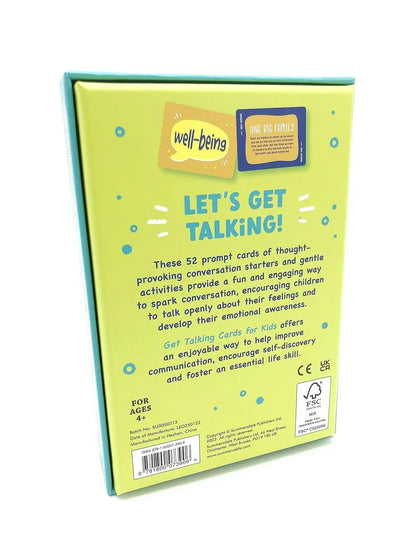 Get Talking Cards for Kids: 52 Conversation Starters and Activities to Help Your Child Understand Themselves and Express Their Feelings - Jaiman Toys