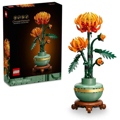 BOX DAMAGE - LEGO Icons Chrysanthemum Flower Decor Building Set 10368 Building Blocks for 18+ Gift- Botanical Collection - Jaiman Toys