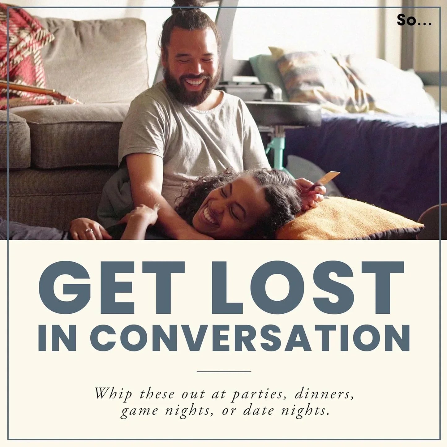 So Cards: A Collection of Questions for Deeper Discussions Board Game - Jaiman Toys