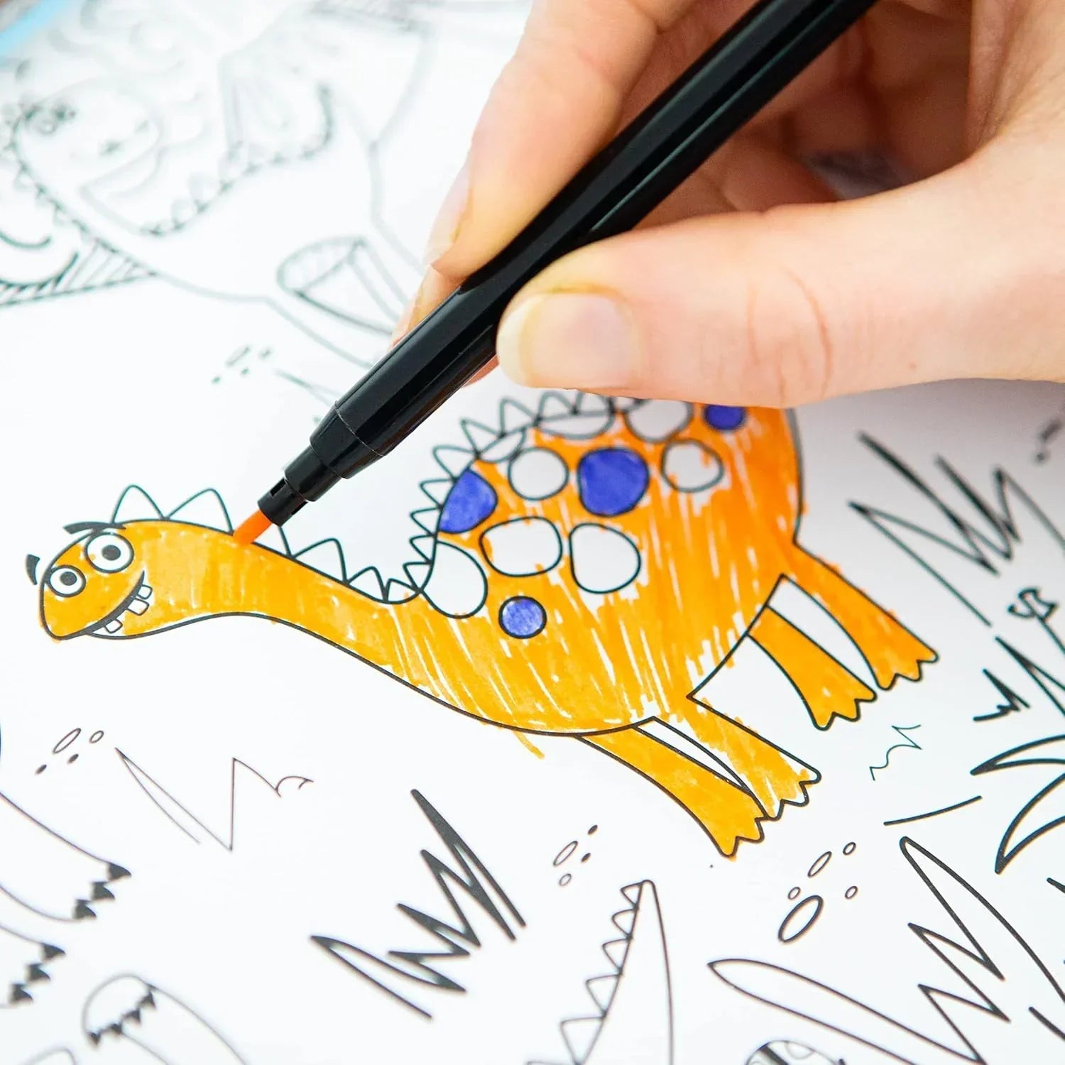 Colour & Carry Dinosaur Activity Colouring Kit - Jaiman Toys