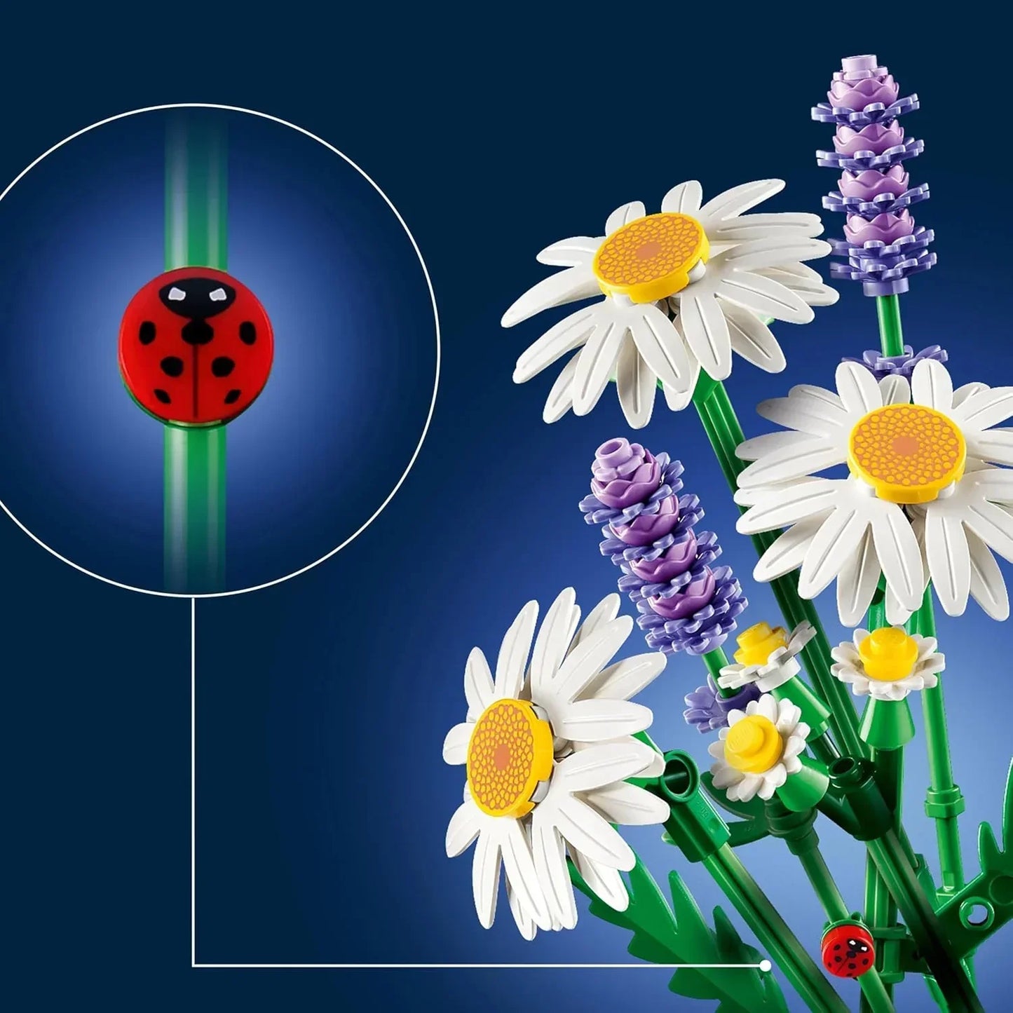 LEGO 11508  Botanicals Daisies - Flower Decor Building Set for Kids - Gift for Girls and Boys