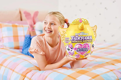 Rainbocorns Fairycorn Princess Surprise (Bear) by ZURU 11" Collectible Plush Stuffed Animal, Surprise Egg, Wearable Fairy Wings, Magical Fairy Princess, Ages 3+ for Girls, Children - Jaiman Toys