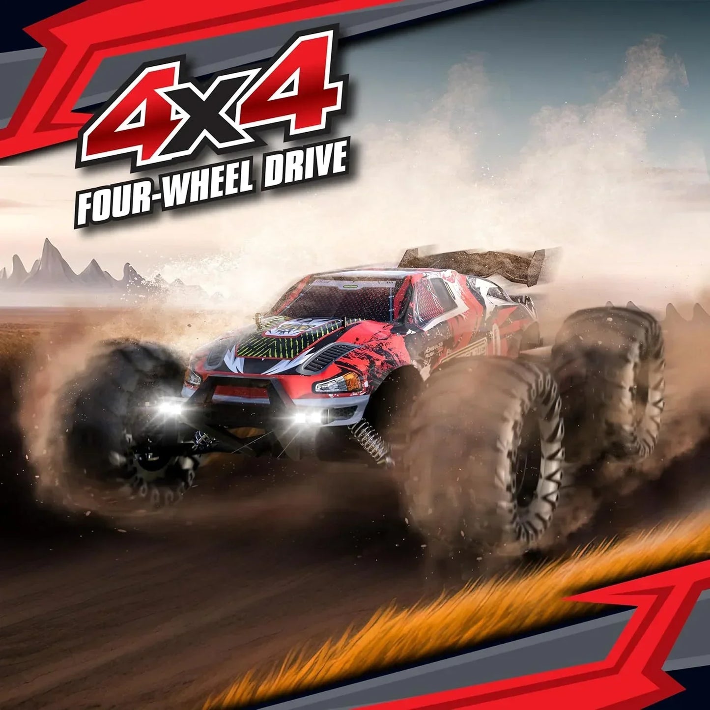 Tygatec 1:16 All Terrain Supersonic Rc Car, 45 Kph High Speed Remote Control Car with 2.4 Ghz Control, Electric Vehicle Off-Road Truck, 4X4 Wheel Drive : Hobby Car - Jaiman Toys