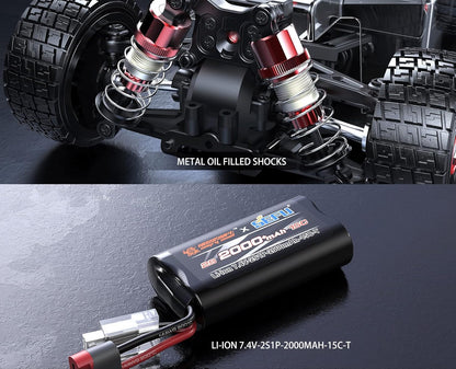 MJX 14303 Brushless RC Car – 1:14 4WD Rally & Drift Truck, 60 km/h High Speed RC Car for Adults, 1/14 Scale 4x4 Off Road RC Truck for Adults, 2.4GHz Remote Control Electric Powered Drift Car