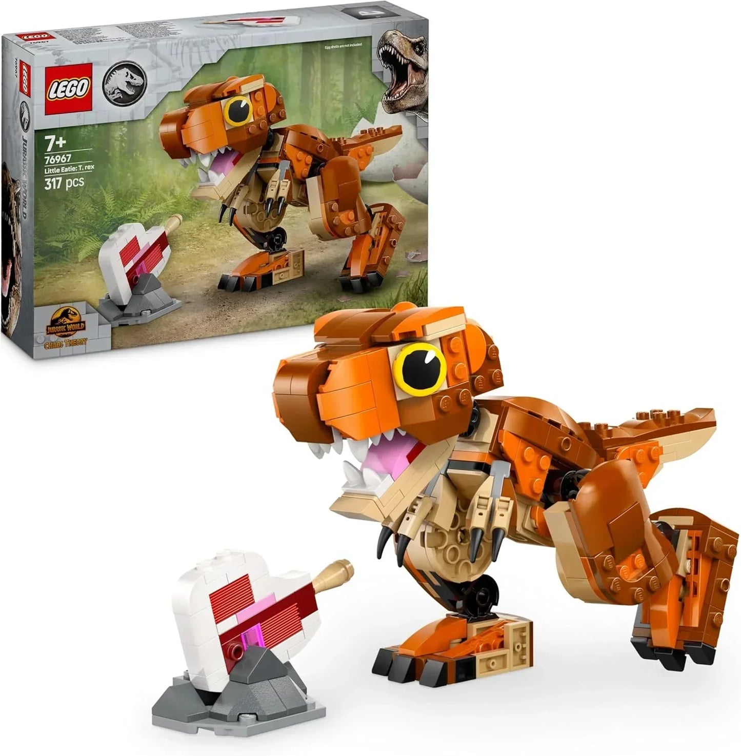 LEGO Jurassic World Little Eatie: T. Rex Figure - Dinosaur Toy for 7+ Year Old Boys & Girls, with Movable Jaws, Head & Tail - Dino Gift for Kids 76967 - Jaiman Toys