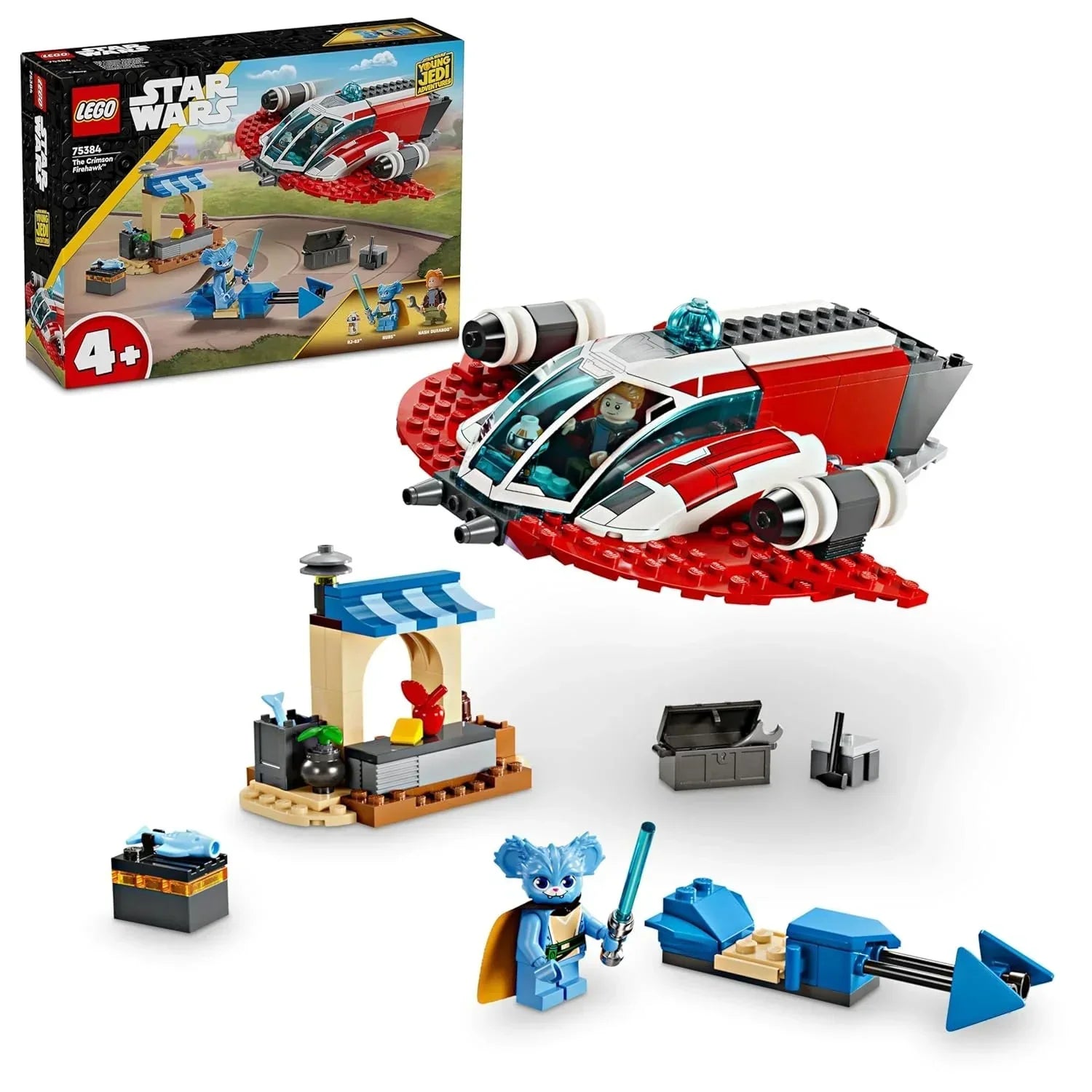 LEGO 75384 Star Wars The Crimson Firehawk Set (136 Pieces) - Jaiman Toys