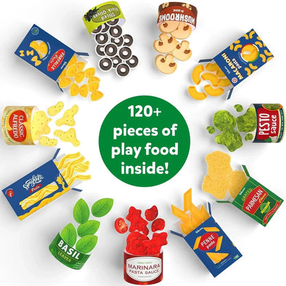 Skillmatics Pretend Play Pasta Set - 11 Containers, 120+ Play Food Items for Child's Play, Back-to-School Play Kitchen Accessories, Toy Kitchen, Gifts for Kids & Toddlers Ages 3, 4, 5, 6, 7 - Jaiman Toys